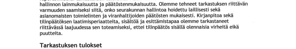 Tilintarkastuskertomus,