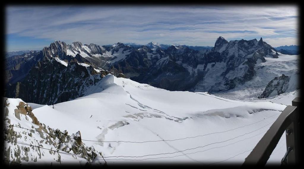 Vähän faktoja Aiguille du Midi:stä 3842 metriä korkea Aiguille