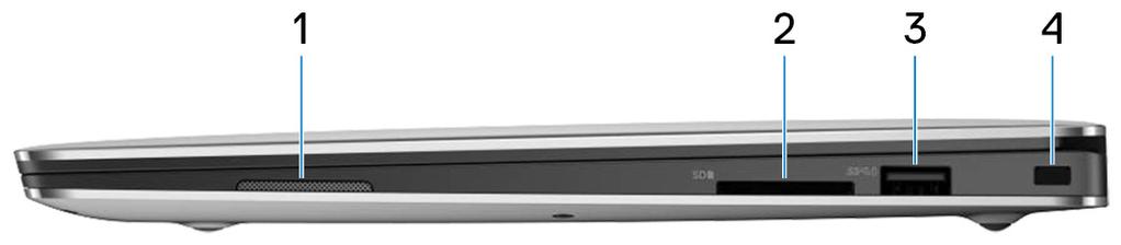 Tiedonsiirtonopeus on enintään 10 Gbps toisen sukupolven USB 3.1 Gen 2:lle ja 40 Gbps Thunderbolt 3:lle. 3 USB 3.