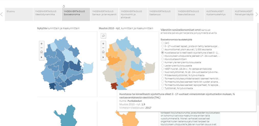 Pirkanmaan uudistumiskyvyn ja palvelutarpeiden tilannekuva Uudistustavoite: yhdenvertaisuus>sosioekonomia>huostassa tai kiireellisesti