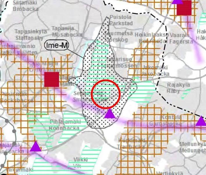 14 (21) Ote Uudenmaan 2. vaihemaakuntakaavasta Valmisteilla olevassa Uudenmaan 4. vaihemaakuntakaavassa suunnittelualue on tiivistettävää aluetta.