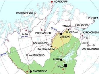 Utsjoki 1300 asukasta, enemmistö saamelaisia - Verotulot n. 4 milj. toimintatuotot n.3,7,milj., toimintakulut n. 14 milj. ja valtionosuudet n. 6,9 milj.