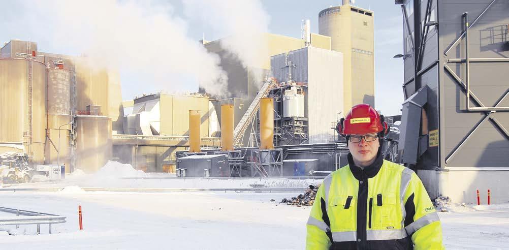 12 MetsänOmistaja 1/2016 Esa Koskiniemi vastaa Vaskiluodon Voiman kotimaisen puupolttoaineen hankinnasta.