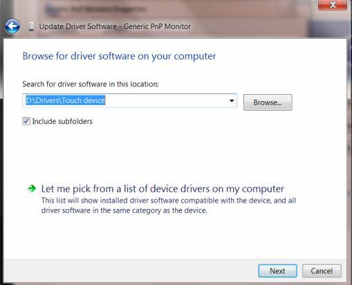 ..) ja napsauttamalla sitten Browse my computer for driver software (Selaa laiteohjain