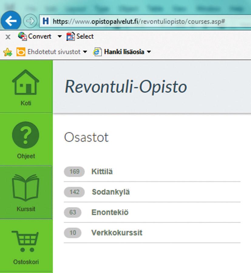 Verkkokurssit Mitä tarvitset? Opiskelua varten tarvitset tietokoneen, jossa on internetyhteys ja selain kuuloke-mikrofoniyhdistelmän (ns. headset) webkameran.