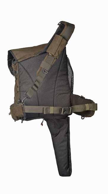 WEIGHT: 2,1 kg FEATURES: Hunting pack with seat K58 FOREST GREEN 048-1420 WOODGROUSE PACK Hunting pack Metsästysreppu yhdellä olkahihnalla. Asekotelo ja irrotettava riistapussi.