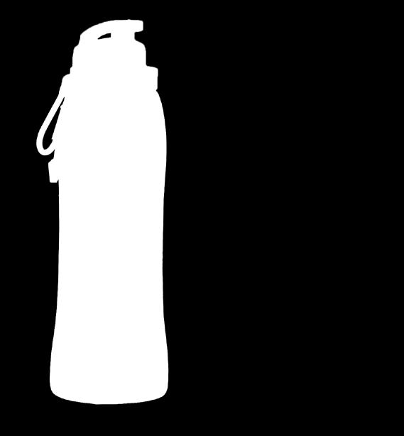 Silikoni MITAT: 500ml PAINO: 0,1 kg Collapsable drinking bottle made of BPA free food safe silicon.