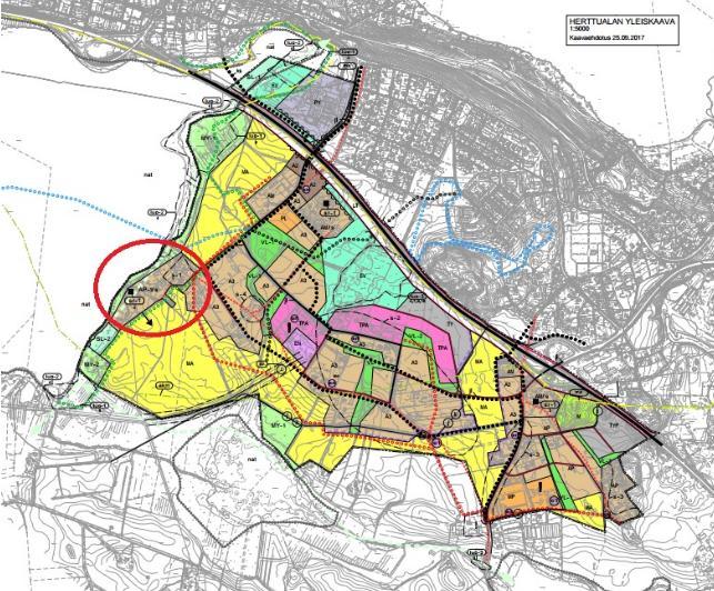 Kylä-Aakkulan Restaurannan kohdalle on liito-oravan takia yleiskaavaluonnoksessa suunniteltu luonnonsuojelualue.