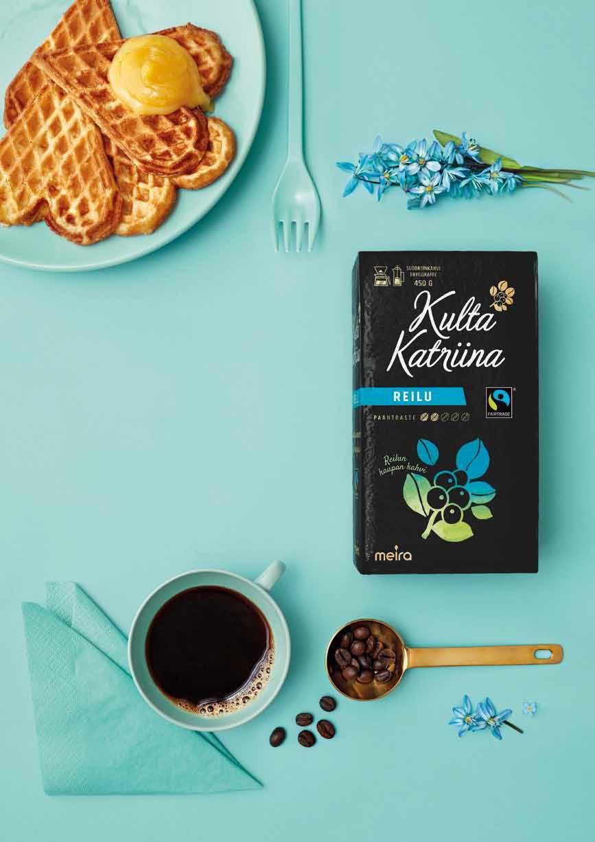 R E I L U N K A U P A N K U L T A K A T R I I N A Kulta Katriina Reilu on korkealaatuinen Reilun kaupan kahvi, jonka runsas maku on peräisin Väli-Amerikan tarkkaan valikoiduista kahvipavuista.