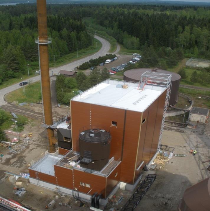 Joensuun biolämpölaitos 2009 Otettiin käyttöön 11/2009 Teho 30 MW Polttoaineet 100 % biopolttoainetta Kaukolämpöä tuotetaan n. 100 GWh vuodessa (n.