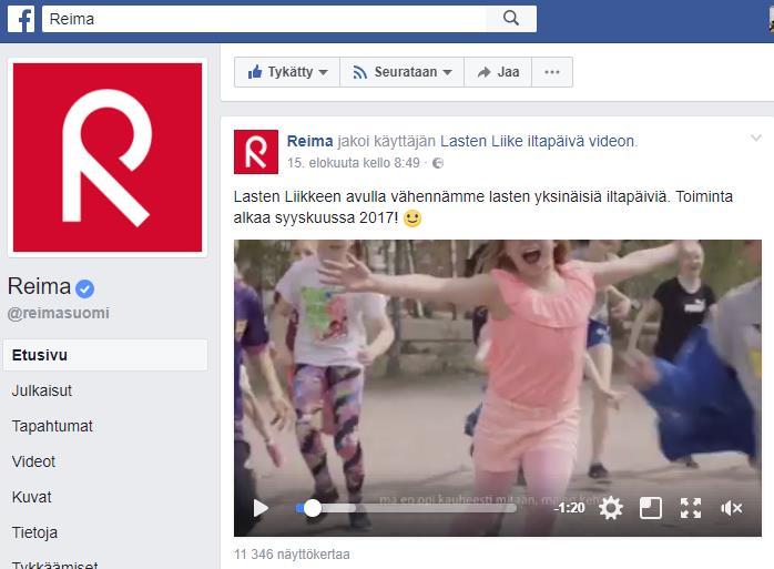 Reima: sisältö, myynti ja arvolupauksen todentaminen Me