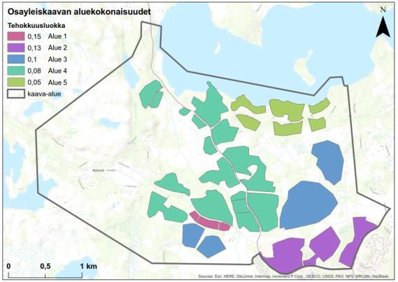 Väestö ja kerrosala Alueen nykyinen väestömäärä on noin 1 4. Kaavan mahdollistama uusien asukkaiden määrä on noin 3 7 ja kokonaisväestömäärä siten noin 5.