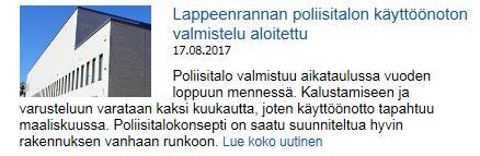 ja Toimitilat -sivuston sisältöä