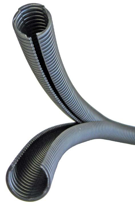 Putkien jatkamiskohta sallii noin 10 mutkan Nopea ja helppo suljenta pikaklipseillä Materiaali PP-muovia (polypropeeni) Mitat 1000x145x140 mm - hyötypituus 950 mm -