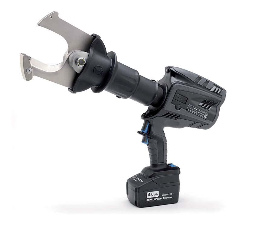CEMBRE HYDRAULILEIKKURIT Cembren akkukäyttöiset hydraulityökalut ovat uudistuneet niin sisältä kuin ulkoa.