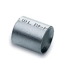 CEMBRE L-M JATKOHOLKIT Elektrolyyttisesti tinattu Poikkipinta (mm 2 ) Jatkoholkki Mitat (mm) sisä Ø pituus 0,25-1,5 L03-M 1,8 15 1,5-2,5 L06-M 2,4 15 4-6 L1-M 3,6 22 10 L2-M 4,6 25 16 L3-M 5,8 27 25