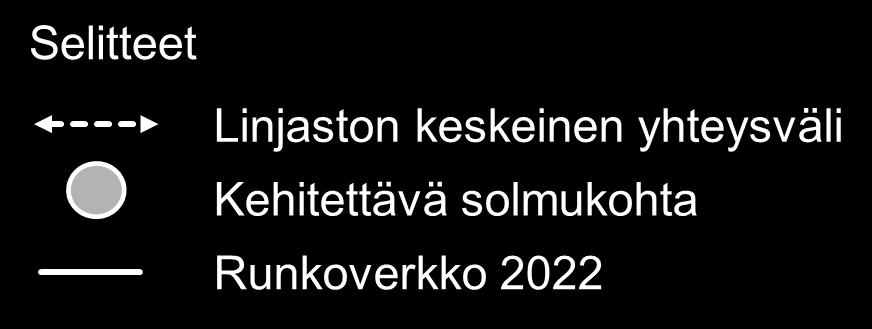 runkolinjat Parantaa Länsi-Vantaan ja Espoon välisiä yhteyksiä Parantaa Ylästön