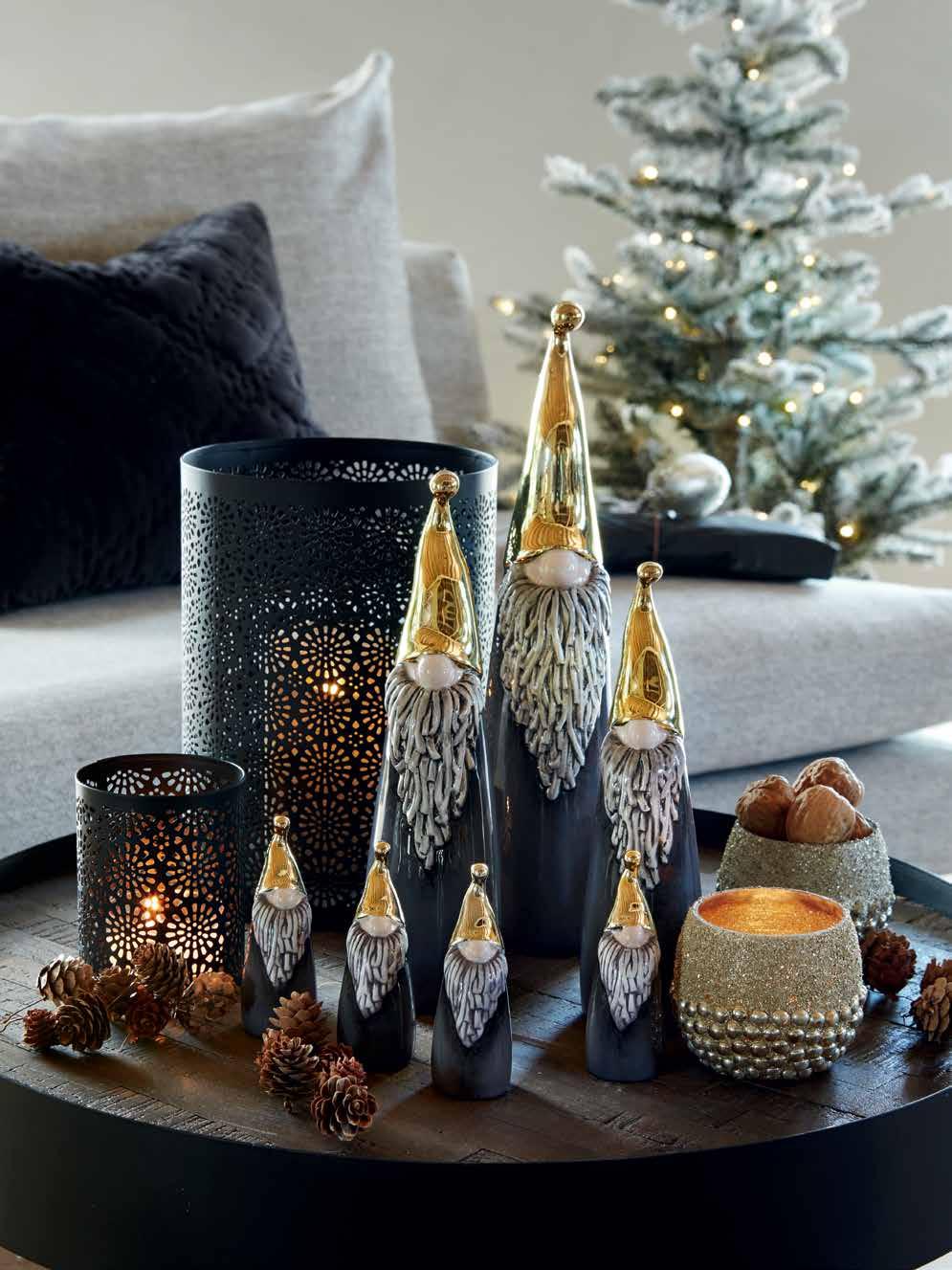 SANTA & CLAUDIA LOREEN LYHTY K23 Ø16 cm 22820 39,90 LOREEN KYNTTILÄLYHTY 2 kpl K10 Ø8 cm 22830 21,90 86 SANTA kulta 3