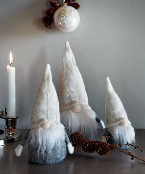 ADVENT SANTA valkoinen 3 kpl