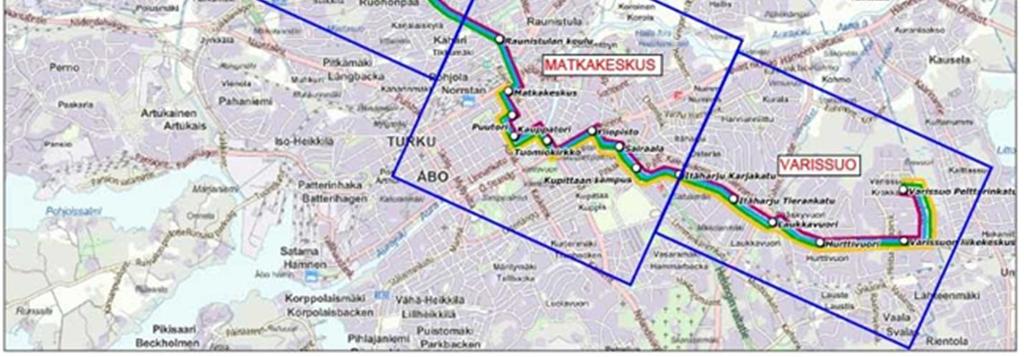 Vastaajan asuinpaikka raitiotielinjauksen lähialueella tai muualla Muu Raisio:19 Muu Turku: 731 Runosmäki: 145 Raisio: 63 Länsikeskus: 149 Varissuo: 167 Matkakeskus: 682 Muu: