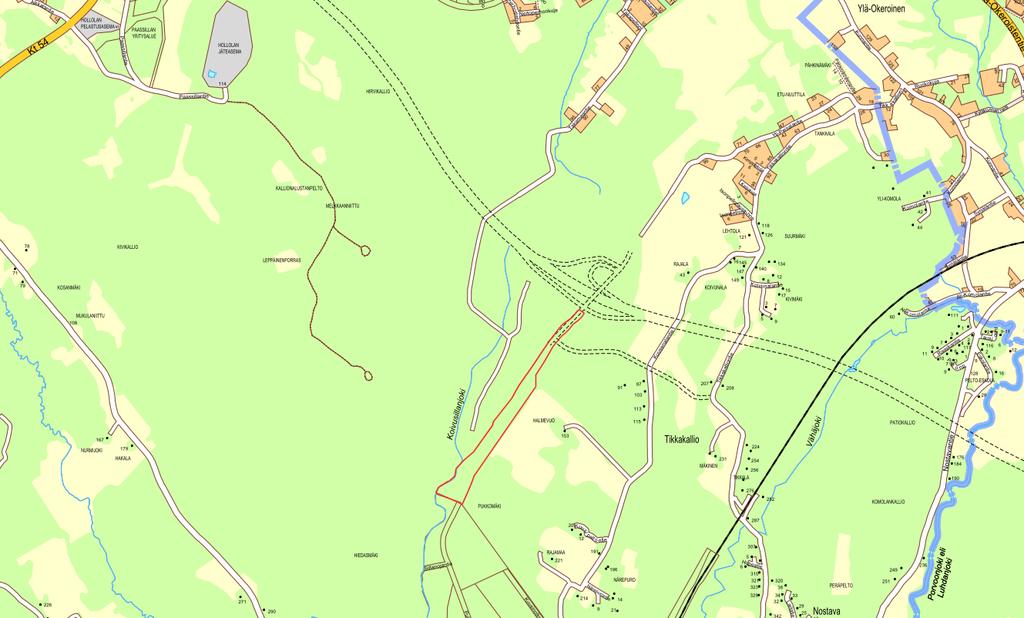 HOLLOLA Asemakaavan selostus Kartano (06) /Vesala (08)/ Nostava (13) Nostavan katuyhteyden asemakaava Asemakaava koskee osittain tiloja 98-401-1-59, 98-452-3-27, 98-435-7-825, 98-435-15-74 ja