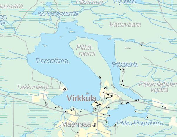 PORONTIMAN RANTA-ASEMAKAAVA 14 Kuva 15 Rakentamistilanne.