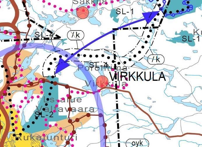 PORONTIMAN RANTA-ASEMAKAAVA 44 Koko Kuusamon strateginen yleiskaava on hyväksytty kaupunginvaltuustossa 6.11.2008 44. Siitä on ote ohessa. Kaava on uusittu 14.11.2016 valtuuston päätöksellä, mutta se ei ole vielä lainvoimainen.