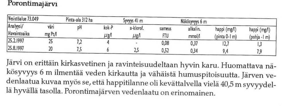 Jouni Näpänkankaan, Anneli Ylitolosen ja Jori Jokelan laatimassa Kuusamon keski- ja pohjoisosan vesistötutkimus