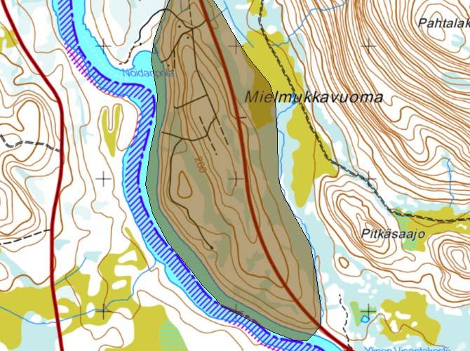 2.2 Luonnon- ja rakennettuympäristö Visannon ranta-asemakaava sijoittuu pohjavesialueelle. Alla olevassa kartassa esitetään pohjavesialueen rajaus.