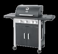 Suuttimen koko: Pääpolttimet 0,85 mm, sivupoltin 0,85 Royal BBQ