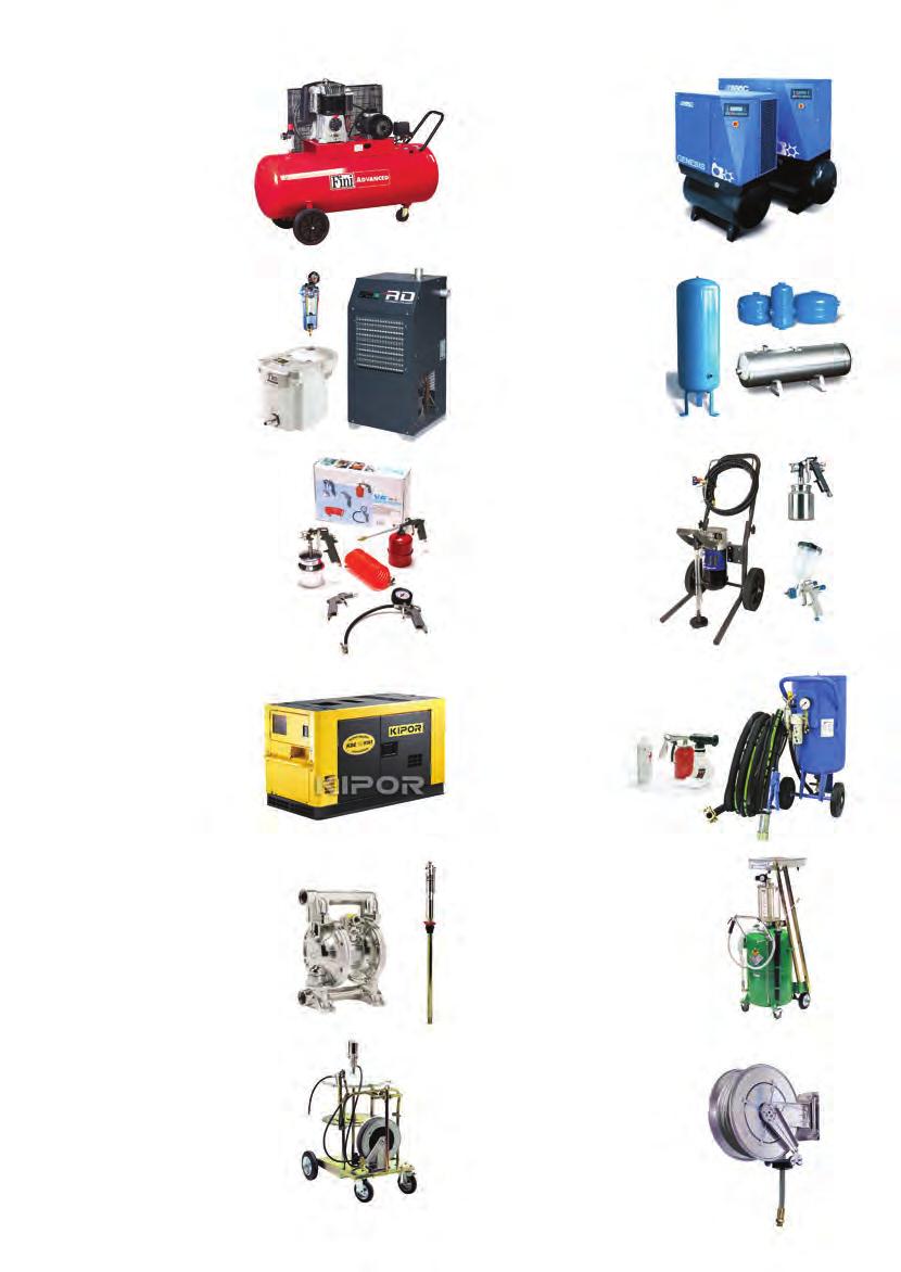 MÄNTÄKOMPRESSORIT PISTON COMPRESSORS Yleismallit, rakennuskompressorit, öljyvapaat mallit. Universal models, building site models, oilfree models.