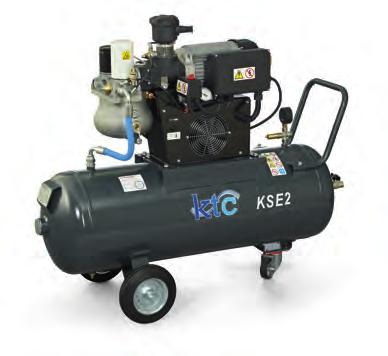 kompressorit KSE Teho 2,2 kw Hiljainen siirrettävä ruuvikompressori säiliöllä. KSE 2 230 Koodi Käyttöjännite V / Hz Säiliö l Max.