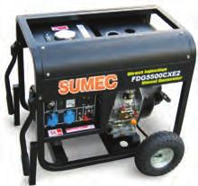 aggregaatit SUMEC FPG 2800 E2 Kumipyörillä varustettua aggregaattia on helppo siirtää vaikeassakin maastossa.