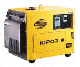 GENERAATTORIT KIPOR KDE6700TA3 Koteloitu hiljainen nestejäähdytteinen dieselgeneraattori. Ulosotot 2 kpl pistoke 220V ja 1 kpl kaapeliliitäntä 400V. Teho 4,4 kw jatkuva / 6 kw hetkellinen maksimi.
