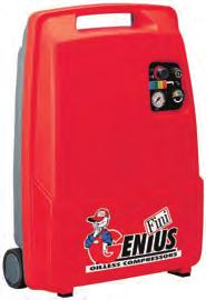 kompressorit GENIUS Teho 1,1-1,5 kw Hiljainen, öljytön, suoravetoinen Kouluihin, toimistoihin Koodi Käyttöjännite V / Hz Säiliö l Max.