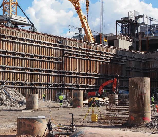 RD -paaluseinä TUKISEINÄRATKAISU HAASTAVIIN OLOSUHTEISIIN Nopea ja luotettava asennus sekä erinomainen vesitiiviys johtavat onnistuneisiin projekteihin RD -paaluseinä on suunniteltu haastaviin