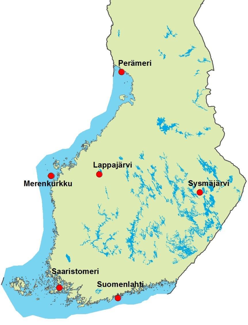 Etelässä vedet keväällä normaalia lämpimämmät Pintaveden lämpötilat Lähteet: SYKE ja ELY-keskukset 2016. Avoimet ympäristötietojärjestelmät.