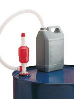Mekaaniset käsikäyttöiset vipupumput Lappopumppu Basic Pienehköjen nestemäärien pumppaamiseen tynnyreistä pienempiin astioihin. Kemikaaleja kestävää polyeteeniä. Virtaus: n. 0,2 litraa/painallus.