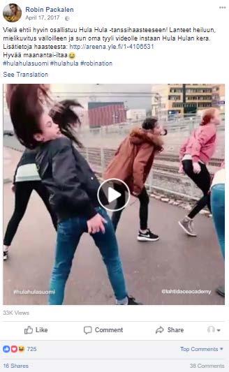 päivityksiä, joilla on