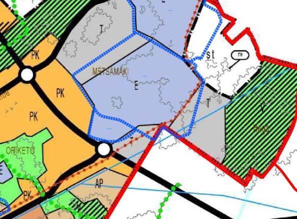 8 3.2.2 Turun kaupungin yleiskaava 2020 3.2.3 Asemakaava Ote oikeusvaikutteisesta yleiskaavasta 2020 Oikeusvaikutteinen Turun yleiskaava 2020 on hyväksytty kaupunginvaltuustossa 18.6.2001.