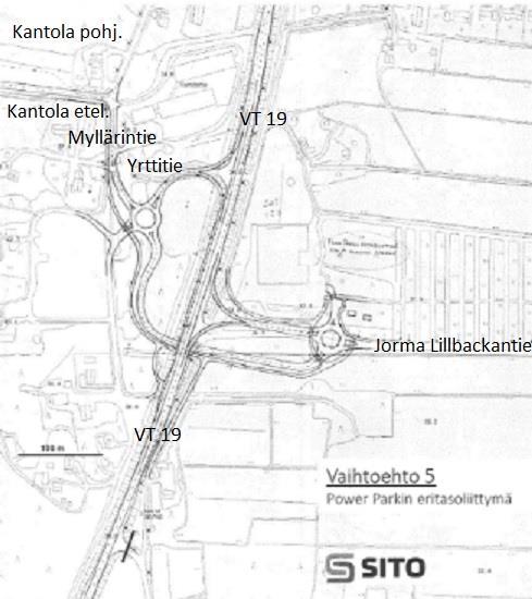 Vimalinjan länsipulella raviradan alue n yleiskaavassa sitettu merkinnällä VU-2 urheilu- ja virkistyspalvelujen alueeksi. Kuva 5.