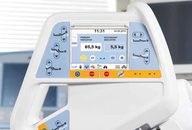 Integroitu vaakajärjestelmä sekä röntgenkasettiteline puolestaan vähentävät potilaan liikuttamisen tarvetta hoidon aikana.