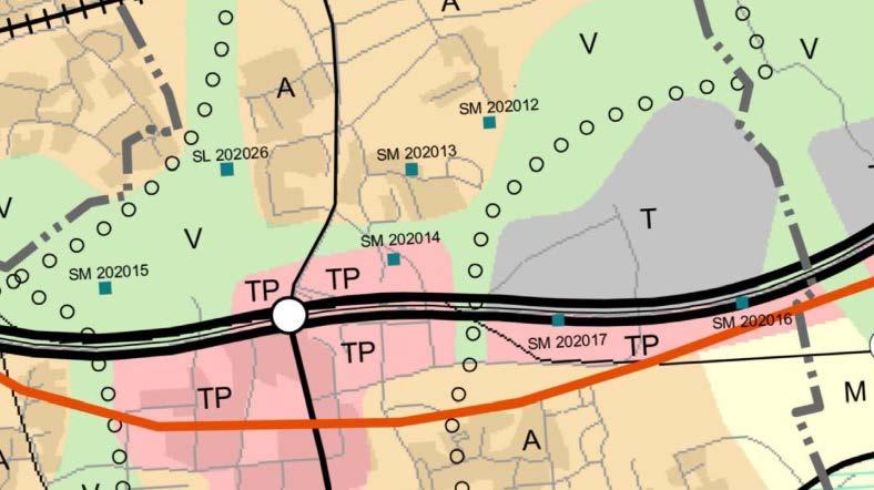 DA: 135/412/2017 2 toimitilakeskittymien ja ympäristöhäiriöitä aiheuttamattomien teollisuustoimintojen alue. Sisältää myös pienehköjä asuntoalueita.