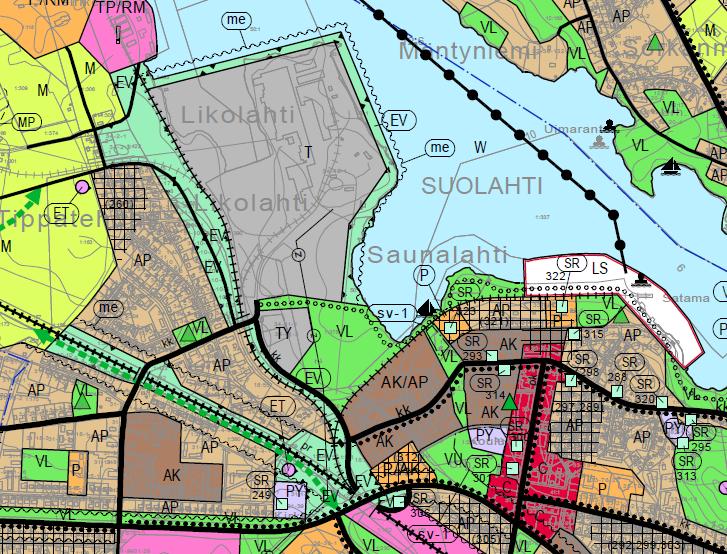 4.2 Yleiskaava Suunnittelualueella on voimassa Suolahti 2020 osayleiskaava, joka on hyväksytty kaupunginvaltuustossa 14.12.2009.