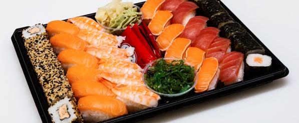 7.10 SUSHIT Alun perin japanilainen perinneruoka sushi on viime vuosina kasvattanut suosiotaan myös Suomessa.