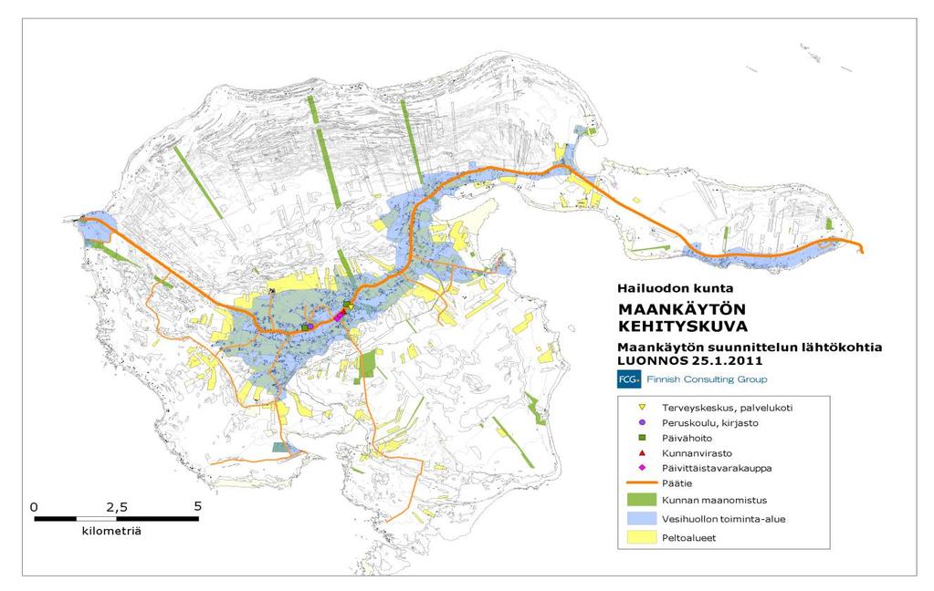 7 Maankäytön kehityskuva 5. Hailuodon rantayleiskaava Koko kuntaa koskevan oikeusvaikutteisen rantayleiskaavan on Pohjois-Pohjanmaan Ympäristökeskus vahvistanut 18.6.