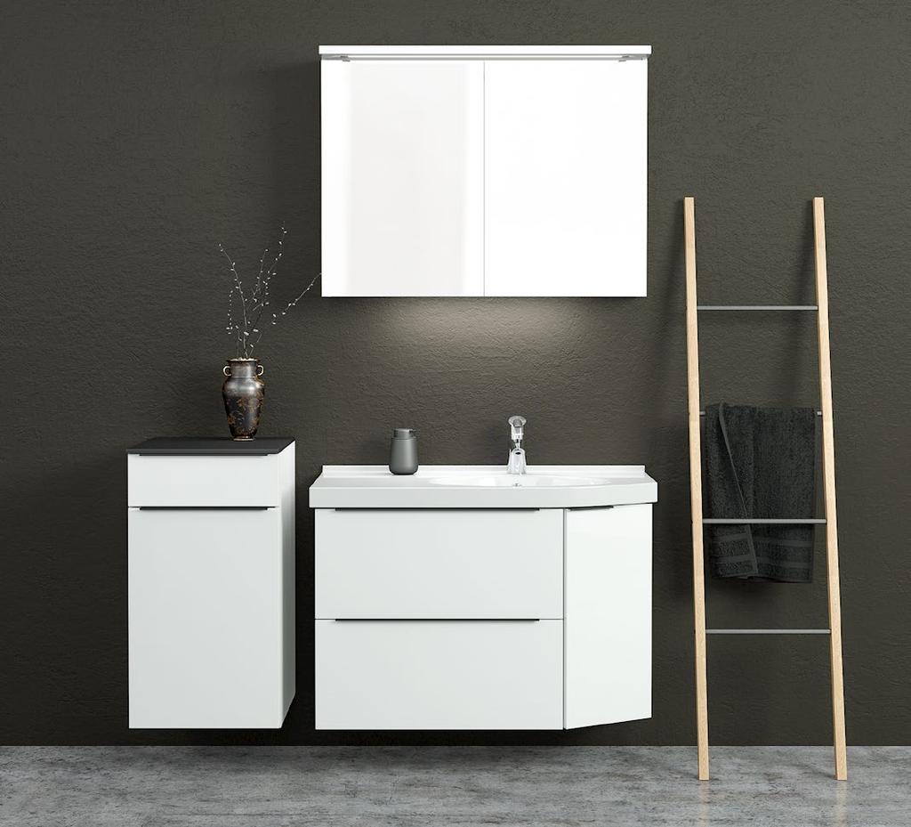 MONDO-allaskaappi, leveys 82,5 cm, syvyys 40 cm CHOICE-peilikaapit