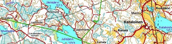 Kartta 2. Tuuloksen K2 Li1eteläosan luontokohteet.
