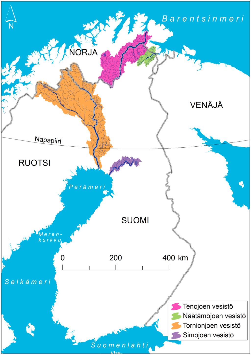 SUOMEN LOHIJOET Barentsinmereen laskevat Tenojoki & Näätämöjoki Itämereen laskevat ennen 20-30 nyt 2 (+) Tornionjoki ja Simojoki Häviämisen syitä