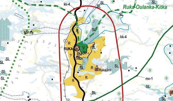 3.1.4 Maanomistus Muutosalueen kiinteistöt ovat yhtiöiden omistuksessa seuraavasti: NAATIKKANIEMI 305-416-22-125, om. Villa Golf Ruka Oy RAJALA 305-416-22-138, om.